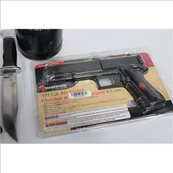 Propane Canister, Knifes And More
