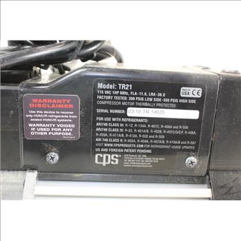 Pro-Set TR21 Refrigerant Recovery System