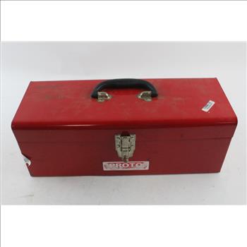 Proto Metal Tool Box With Tools, 15+ Pieces