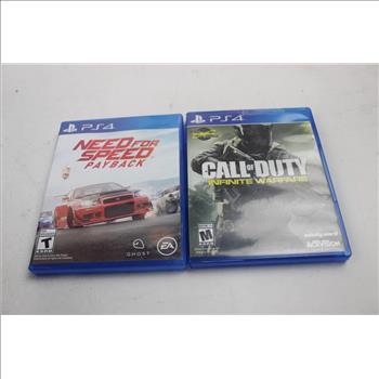 PS4 Call Of Duty Infinite Warfare, Need For Speed Payback, With Lando Calrissian Figure