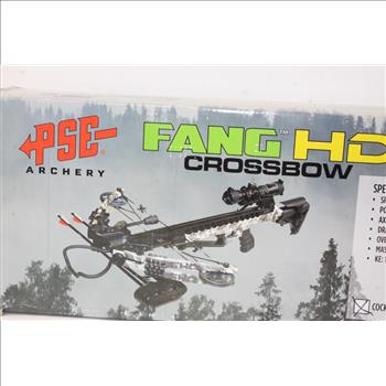 Pse Archery Fang HD Crossbow Package- Up To 405 FPS- 5 Bolt Quiver- Adjustable Buttstock- W Dual String Stops