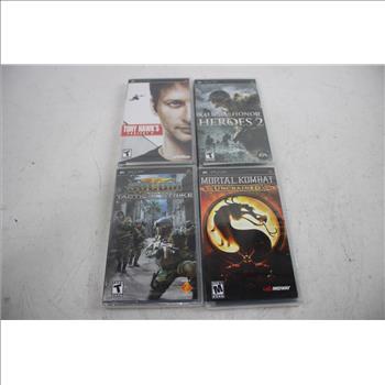 PSP Medal Of Honor Heroes 2 Game, PSP Tony Hawk's Project 8 Game, And More, 4+ Pieces