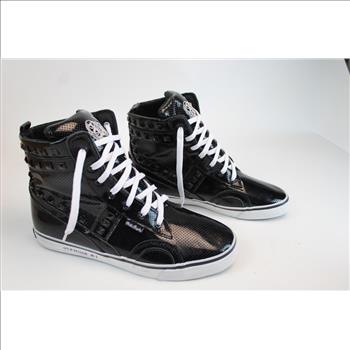 Public Royalty Black High Top Shoes Size 10.5