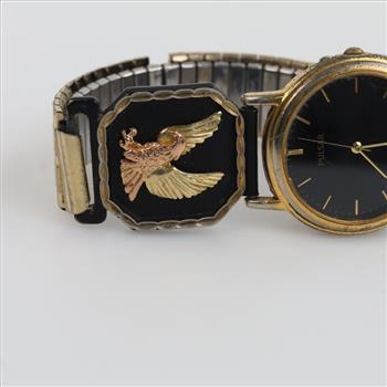 Pulsar Watch With 10kt Gold Tips