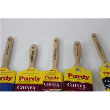 Purdy Paintbrush Lot, 5 Pieces