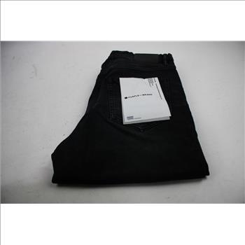 Purple Brand Slim Straight Mid Rise With Straight Leg Jeans, Black, Size 34