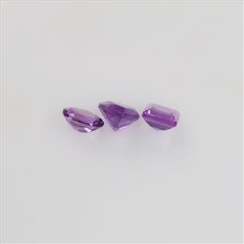 Purple Loose Jewelry Craft Stones, 3 Stones