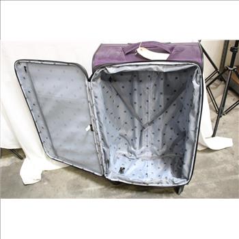 Purple Rolling Suitcase