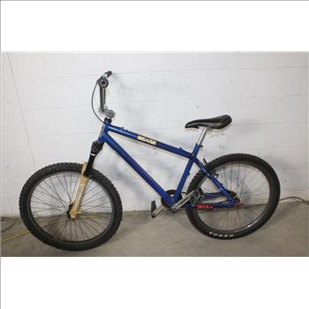 Purple-blue Single Speed Road Bike With Reflx Rider Stickers