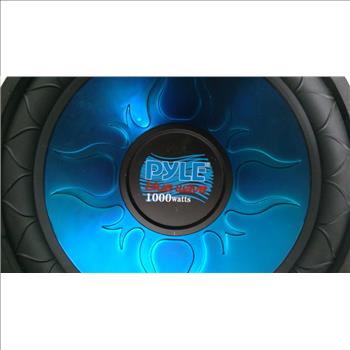 Pyle Car Subwoofer Speaker, Blue, PL1090BL