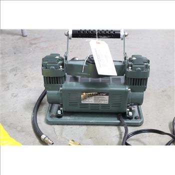 Q Industries Superflow Dual 12v Air Compressor, For Larger Tires