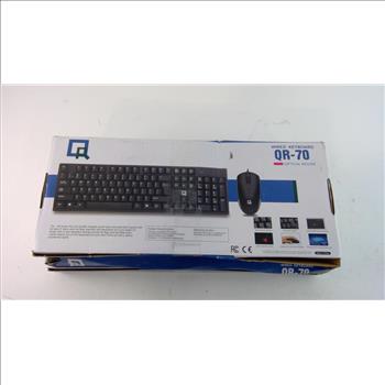 QR-70 Wired Keyboard And Mouse, 3 Pieces