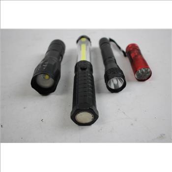 Quantum And More Flashlight Lot, 7 Pieces