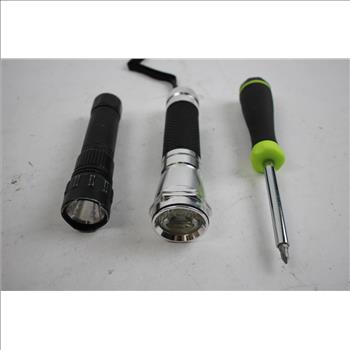 Quantum And More Flashlight Lot, 7 Pieces