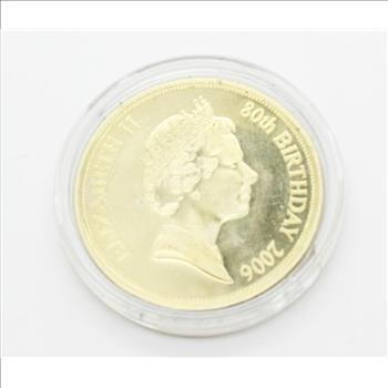 Queen Elizabeth II 80th Birthday 2006 Medal Coin And Necklace