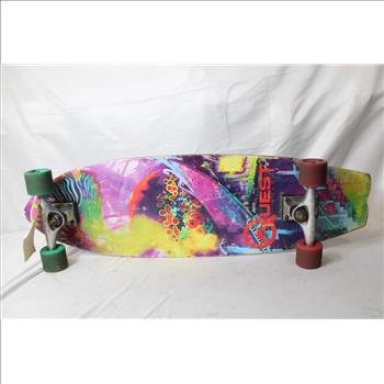 Quest Boards Tie-Dye Skateboard
