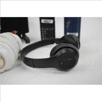 Radio Shack Dual Trunking Scanner, Headphones, Speakers, 6 Pieces