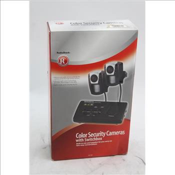 RadioShack Color Security Cameras With Switchbox