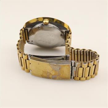 Rado Diastar Gold Plated Diamond Dial Watch