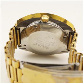 Rado Diastar Gold Plated Diamond Dial Watch