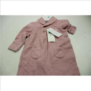 Ralph Lauren Baby 9M White Floral Onesie, 6M Pink Onesie, 2 Pieces