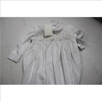 Ralph Lauren Baby 9M White Floral Onesie, 6M Pink Onesie, 2 Pieces