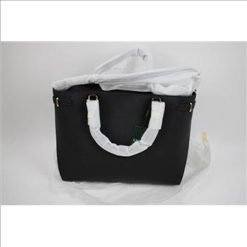 Ralph Lauren Crosshatch Tote Bag, Black