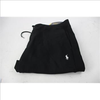 Ralph Lauren Large Double Knit Joggers, Black