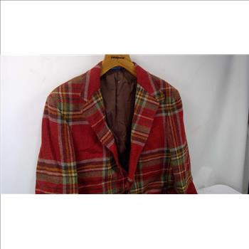 Ralph Lauren Men's Plaid Tweed Jacket, 42L