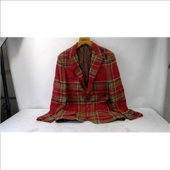 Ralph Lauren Men's Plaid Tweed Jacket, 42L