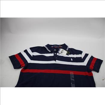 Ralph Lauren POLO French Navy Striped Shirt, Small