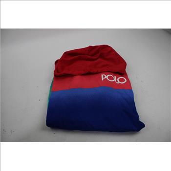 Ralph Lauren Polo Multi-Colored Blue/Red/Green Hoodie, Large