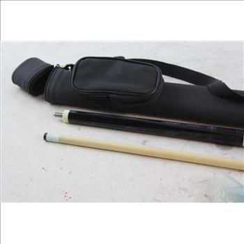 Rawhyde 149 Two Sectional Pool Cue, Pool Cue Carrying And Chalk