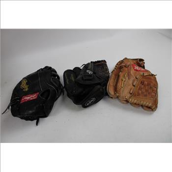 Rawlings, Sasaki Sports Baseball Gloves, Super Bowl Hat, SF Giants Wall Decor, 5 Pieces