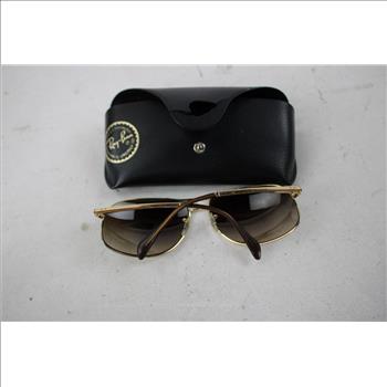 Ray-Ban Gold Framed Glasses