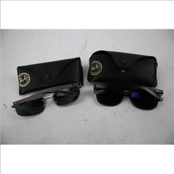 Ray-Ban Wayfarer Classic, And Rectangle Metal Glasses, 2 Pieces