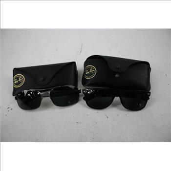Ray-Ban Wayfarer Classic, And Rectangle Metal Glasses, 2 Pieces