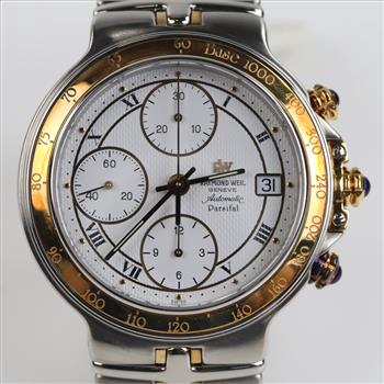 Raymond Weil Parsifal Automatic 18kt Gold Watch-Evaluated By Our Certified Gemologist-AGS/GIA