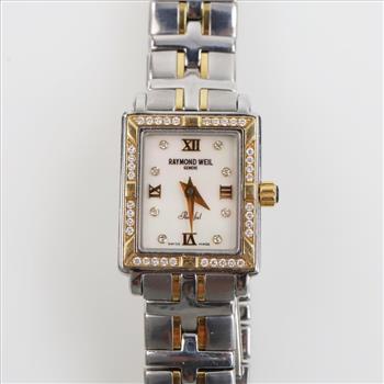 Raymond Weil Parsifal Diamond Watch-Evaluated By Our Certified Gemologist-AGS/GIA