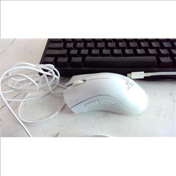 Razer Deathadder Essential Mouse, Code Keyboard & Lenovo Charger, 3 Pieces