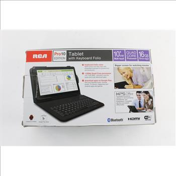 RCA Pro10 Edition Tablet With Keyboard Folio