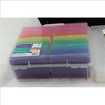 Recollections Rolling Box With Plastic Containers 14 Pieces
