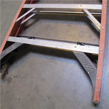 Red 10' Werner Fiberglass Ladder