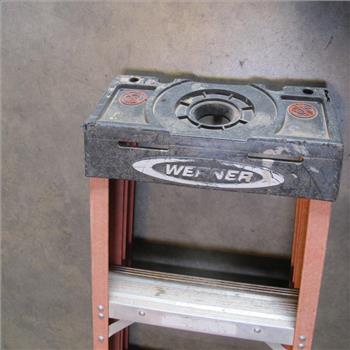 Red 10' Werner Fiberglass Ladder