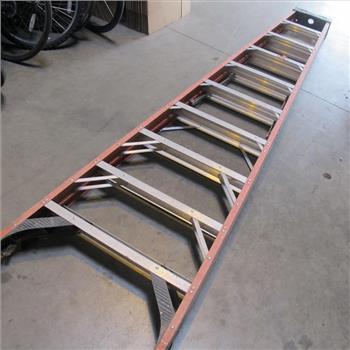 Red 10' Werner Fiberglass Ladder