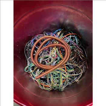 Red Canister With Misc Wire