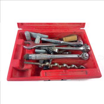 Red Case With Tools, 5+ Pieces