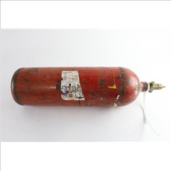 Red Compressed Gas Tank