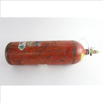 Red Compressed Gas Tank