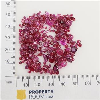 Red Faceted Loose Jewelry Craft Stones, 190+ Stones